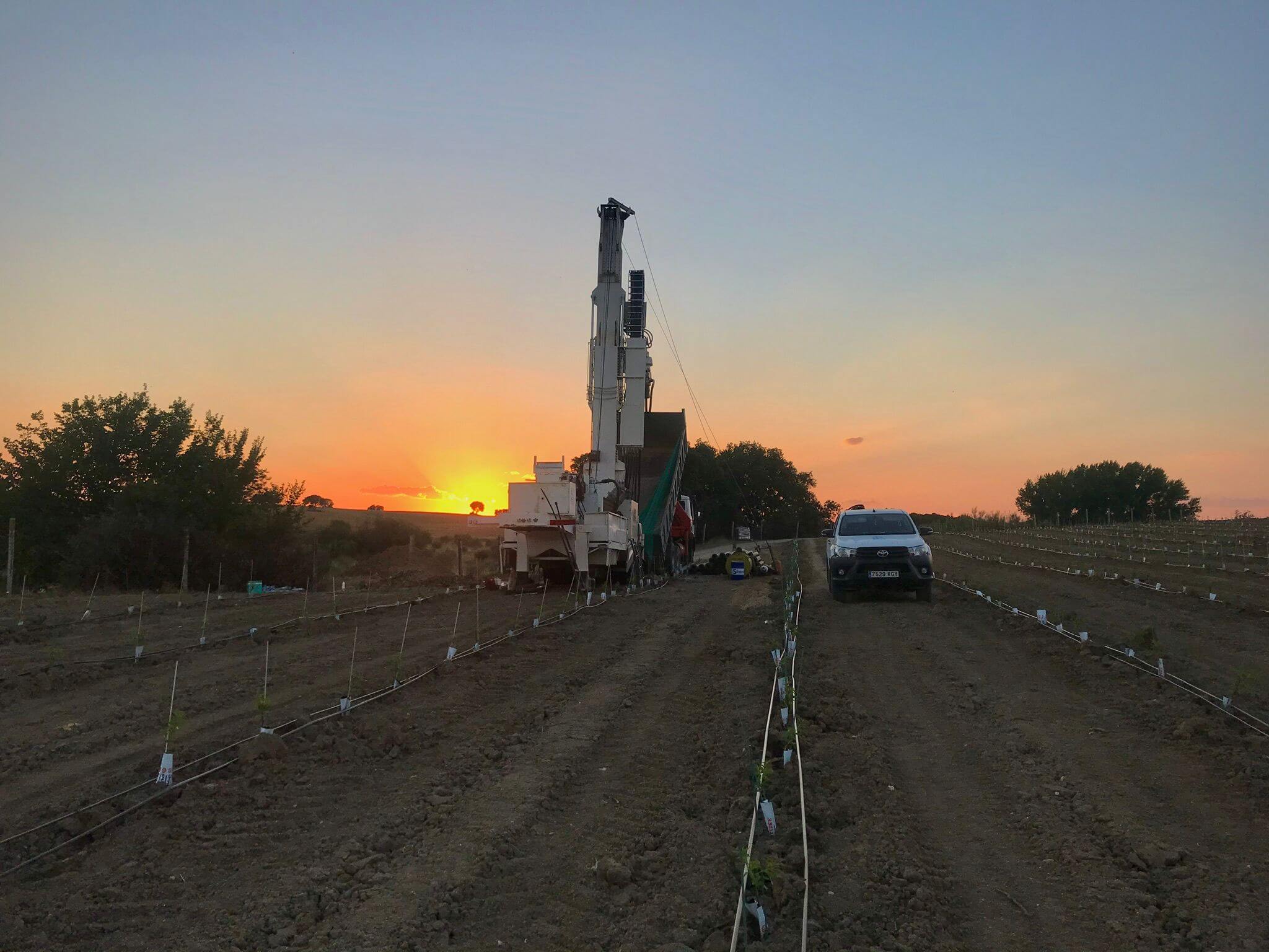 Pozo de agua agrícola